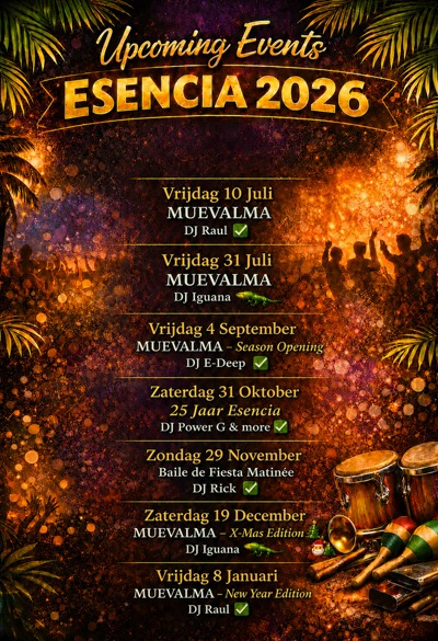 MUAVALMA Tropical Summer Vibes, ws Rueda, 2 dj's: Esencia Dance Studio te Hilversum
