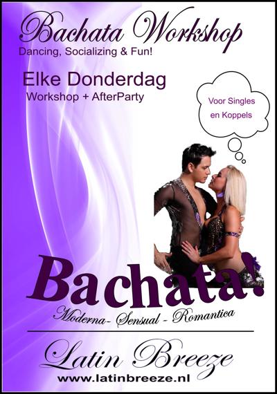 Thursday‘s Bachata Workshop met Afterparty: Latin Breeze te Amstelveen