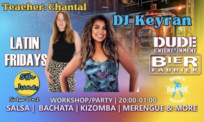 Latin Friday @Bierfabriek Almere (DJ Keyran) MET MEER DANSRUIMTE: Dude Entertainment te Almere