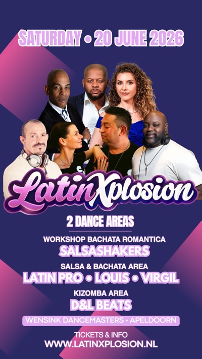 LATIN-X-PLOSION • 2 Area’s || Salsa & Bachata // Kizomba: DJ Latin Pro te Apeldoorn