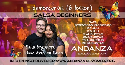 Salsa zomercursus voor beginners door Andanza: Andanza Salsa & Bachata te Bodegraven