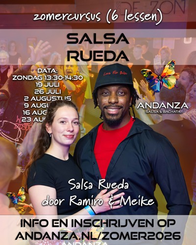 Rueda de Casino Salsa - open level – 6 lessen van 1 uur: Andanza Salsa & Bachata te Bodegraven