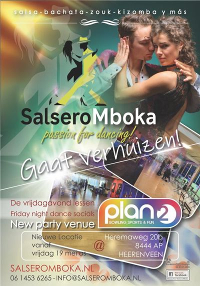Every Friday Night Socials Salseromboka Heerenveen: Salsero Mboka Dancing Centre te Heerenveen