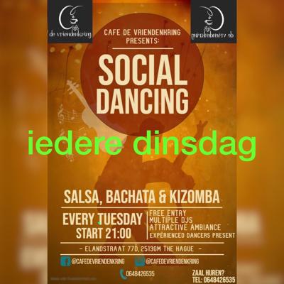 Social dancing,salsa-bachata-kizomba.Elke Dinsdagavond: de SalsaVriendenkring te Den Haag
