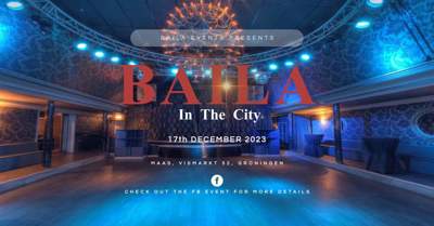 Sun. 17/12/23: Baila In The City: Plaza Danza Zaalverhuur, Groepsuitjes & Danslessen te Groningen