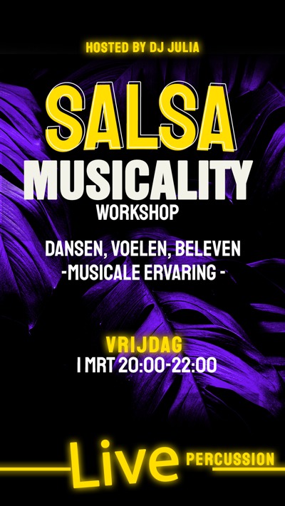 Workshop Salsa Musicality: Total Dance Breda te Breda