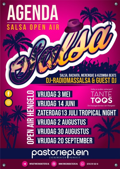 Salsa Open Air Hengelo / Tropical Day & Night Hengelo: Dj RadioMASsalsa (Marcial Sanchez Calvo) te Hengelo Ov.